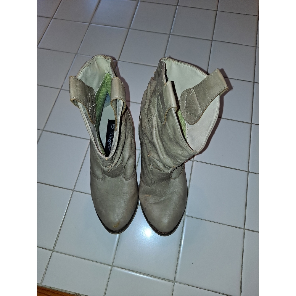 Women’s boots cowboy ankle booties shoes heeled winter summer travel party music - Picture 8 of 12